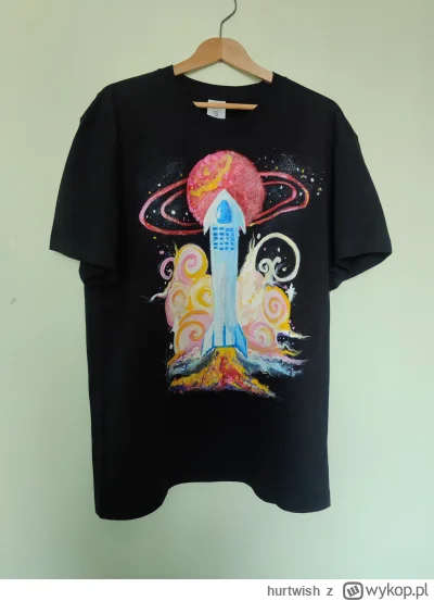 hurtwish - jedna z starszych koszulkowych prac, malunek ispirowany #spacex oczywiście...