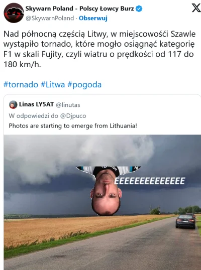 fevo - Tornado nad Litwą. Mogło osiągnąć kategorię #f1