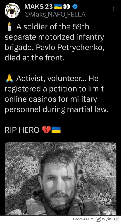 Grooveer - Niestety coraz mniej ukraińskich doświadczonych żołnierzy 
#wojna #ukraina...