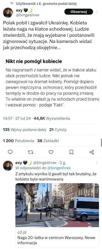 officer_K - Czy k0nfiarze nagłośnią ten temat? Przecież co chwilę drą mordy, że jakiś...