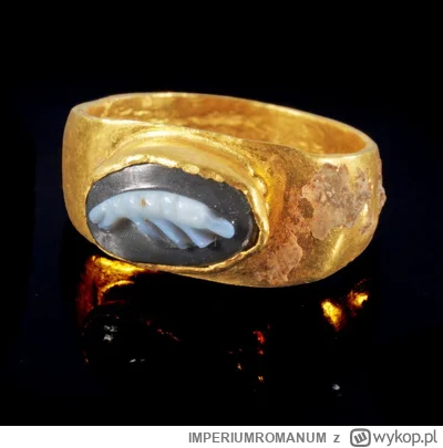 IMPERIUMROMANUM - Krewetka na rzymskim pierścieniu

Rzymski złoty pierścień z kameą p...