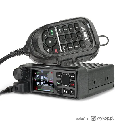 polu7 - ABBREE AR-2520 25W Walkie Talkie Full Band Mobie Radio 108-520MHz with GPS w ...