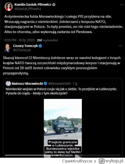 CipakKrulRzycia - #polityka #bekazpisu #granica #morawiecki #wojsko
Morawiecki już us...