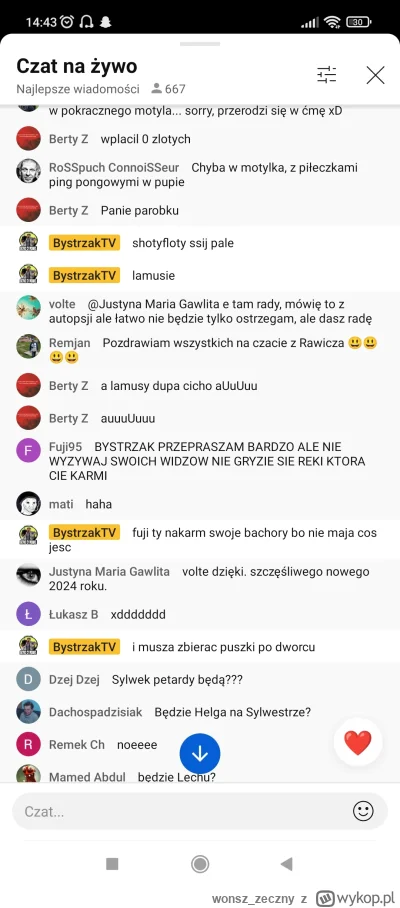 wonsz_zeczny - #bystrzaktv ten człowiek faktycznie ma jakieś problemy natury psychicz...