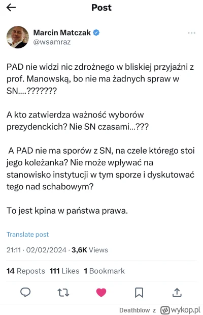 Deathblow - @3dnow: Chłopcy w krótkich spodenkach poszli robić wywiad z prezydentem, ...