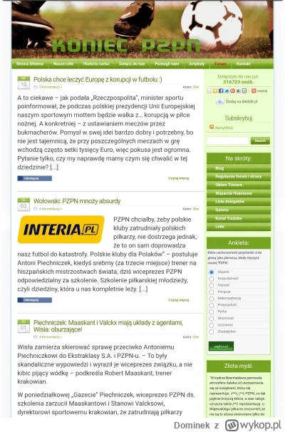 Dominek - Czas wskrzesić stronę koniecpzpn.pl ( ͡º ͜ʖ͡º)

#reprezentacja #mecz #pusty...