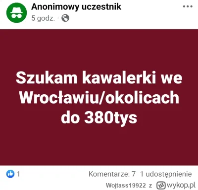 Wojtass19922 - Liczba komentarzy z ofertami dla kupujacych na grupach "kupie/sprzedam...