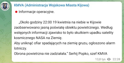 JPRW - To UFO nad Kijowem to ponoć satelita NASA #ukraina #wojna