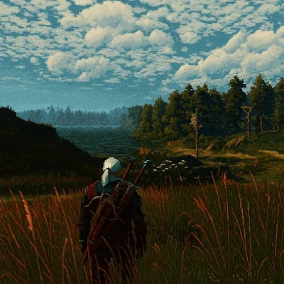 120DniSodomy - #pixelart #gry #wiedzmin3

Znowu chuopa ciągnie do Oxenfurdu.