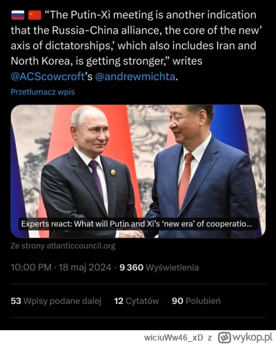 wiciuWw46xD - #wojna #rosja #chiny #geopolityka #ukraina
Spotkanie Putin-Xi to kolejn...