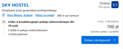 nairoht - Ten weekend w #krakow tez mocny, tutaj mamy np łóżko za 350zł w pokoju z 9 ...