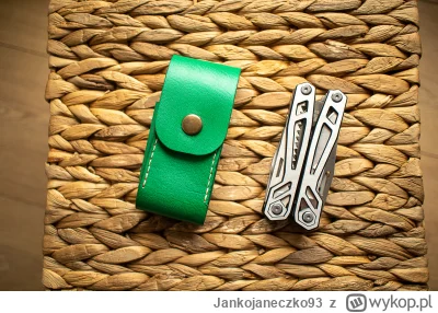Jankojaneczko93 - Zielone etui na Leathermana Wave. Wykonany ręcznie, od malowania po...