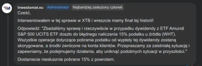 Wookie2020 - Jakiś czas temu była tu dyskusja o tym, że XTB pobrało podatek u źródła ...
