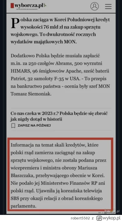 robert5502 - #polska #finanse #wojskopolskie #polityka