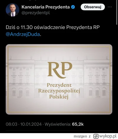 mozgen - #sejm #duda #jaworek 
Dzisiaj prezydent zaprosi Jaworka do pałacu. Róbcie sc...