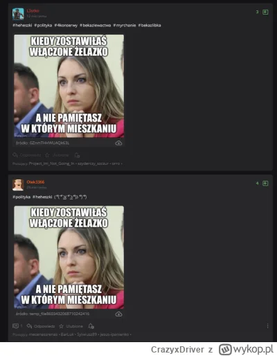 CrazyxDriver - Ludzieee weźta no... spokojnie z tym #myrchanie
#heheszki #bylo #polit...