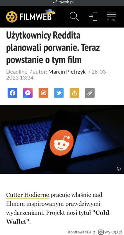 kontrowersje - > Fabuła filmu inspirowana jest prawdziwymi wydarzeniami. Będzie to op...