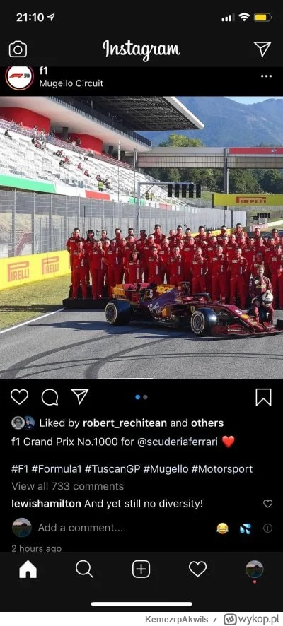 KemezrpAkwils - Jak tam Luis już jest diwersity czy nie ( ͡° ͜ʖ ͡°) #f1 #heheszki