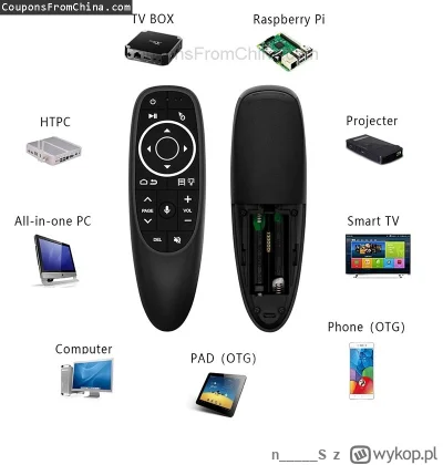 n____S - VONTAR G10S Pro Voice Remote Control Gyro Air Mouse
Cena: $6.98 (dotąd najni...