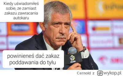 Cernold - #mecz

kto im każe za każdym razem podawać piłkę do tyłu? Podanie, podanie,...