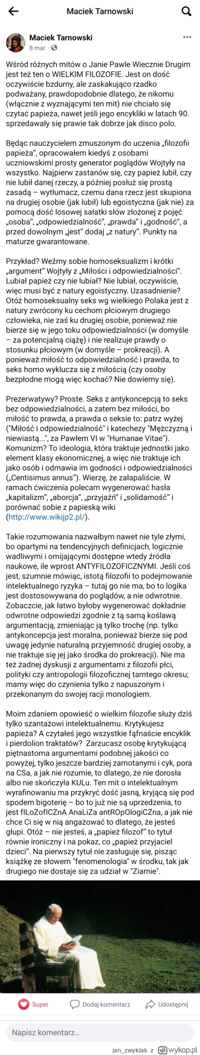jan_zwyklak - >Encykliki? Dla nerdów.

@LebronAntetokounmpo: nawet nie dla nerdów