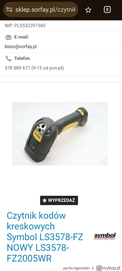 perfectgambler - @Jacekkuron: wiesz, że ten model co sprzedajesz został już dawno usu...