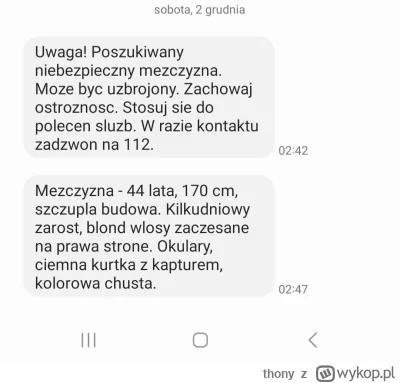 thony - Typek postrzelił dwóch policjantów we Wrocławiu. Ciekawe czy ogłosiliby alert...