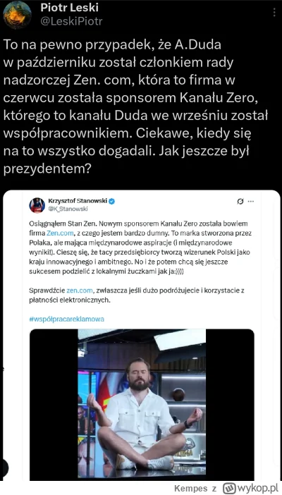 Kempes - #polityka #bekazpisu #bekazlewactwa #pis #dobrazmiana #heheszki 

No i Du*a ...