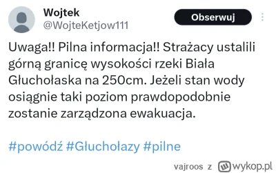 vajroos - Głuchołazy, info z Twittera/X

#pogoda #powodz #boris