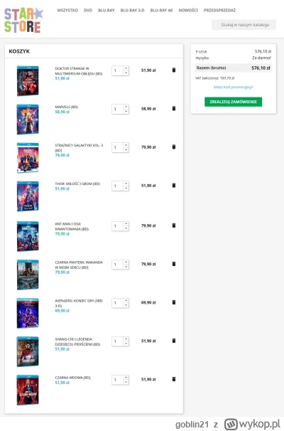 goblin21 - Ktoś chętny by sfinansować moje zakupy?
#filmy #bluray