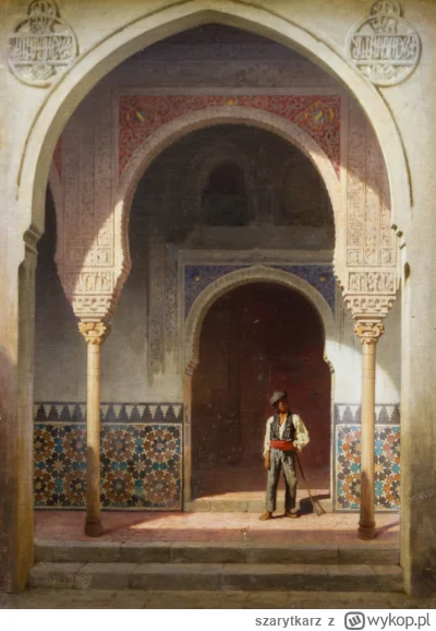szarytkarz - "Patio. At the Alhambra"
Achille Zo (1860)

#obrazy #malarstwo #art #szt...
