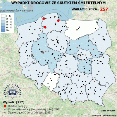 Salido - Minął 49. (z 73) dzień wakacji. 

W ciągu ostatniej doby miały miejsce 3 wyp...