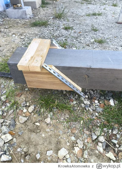 KrowkaAtomowka - #stolarstwo kurcze jak taki klocek 14x14 przeciąć pod kątem 45 stopn...