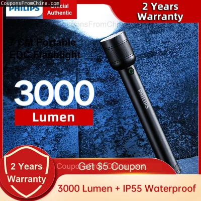 n____S - ❗ Philips Flashlight 3000lm 6000mAh
〽️ Cena: 39.13 USD (dotąd najniższa w hi...