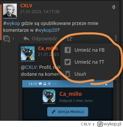 CXLV - @SebastianDosiadlgo: change request: opcja na ukrycie umieść na FB/TT. Nikt no...