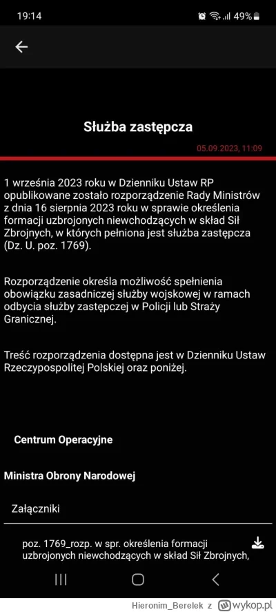 Hieronim_Berelek - @Kumpel19: A jak myślisz? Podbór wróci w przyszłym roku. Inaczej p...