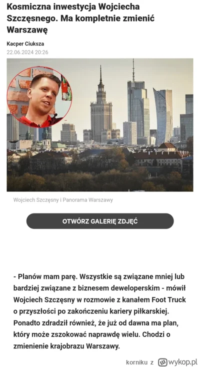 korniku - Ale, że nawet Wojtek Szczęsny skończy karierę szybciej zeby sie zalapac jak...