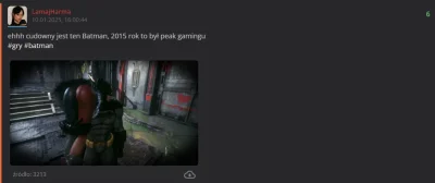 LamajHarma - @greedy_critic: Aa, zrozumiałem żart xD W sumie tez dodalem taki wpis xD