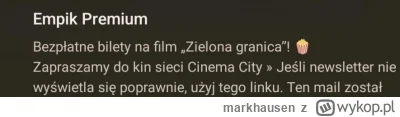 markhausen - Film jeszcze nie wyszedł a już za darmo bilety dają (ʘ‿ʘ)

#zielonagrani...