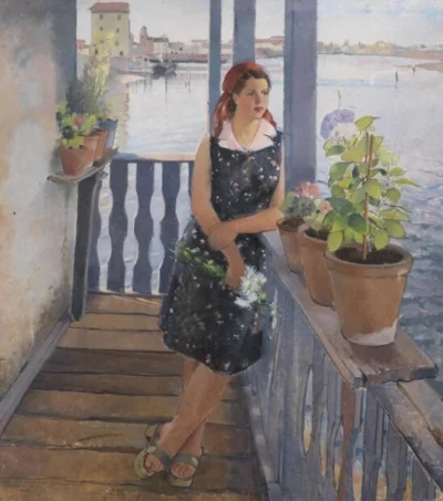 Bobito - #obrazy #sztuka #malarstwo #art

Dziewczyna na balkonie – Giuseppe Guindani,...