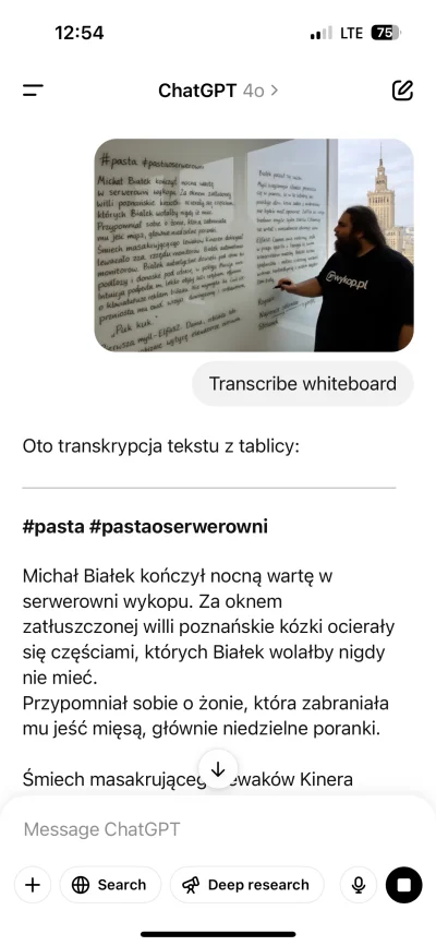 prof-tomasz-trapez - @TheSio: Oto transkrypcja tekstu z tablicy:

⸻

#pasta #pastaose...