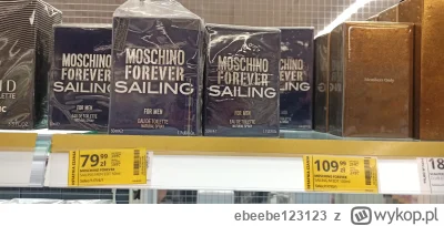 ebeebe123123 - Moschino forever sailing w bardzo dobrej cenie w hebe. Tylko stacjonar...