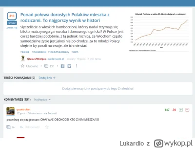 Lukardio - Na bank nie ma to związku z tym że mieszkania są za drogie i trudno dostęp...