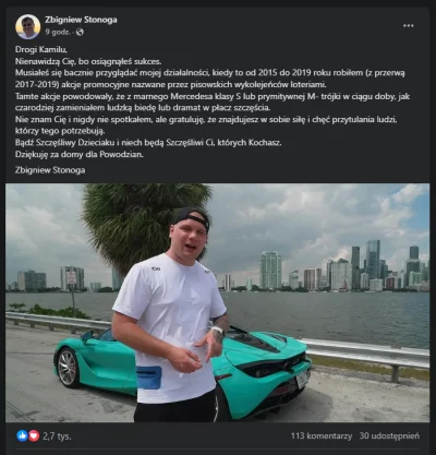 lukqsk - #famemma Stonoga: "Drogi Kamilu, musiałeś się bacznie przyglądać mojej dział...