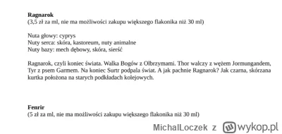 MichalLoczek - @Wygrywzwyboru może Ragnarok od Fyyre Perfumes lub coś delikatniejszeg...