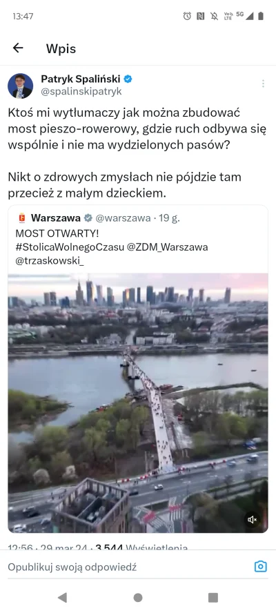 marcelus - Tę "przeprawę" Trzaskowskiego powinni przemianować na pomnik fajnopolactwa...