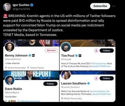 Suszek - Ciekawe ile ten dostaje od Kacapii za sianie bredni?