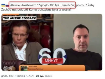 Avatar2000 - Ukraina się wykrwawia za nas i przyjdą po nas bo kto im zagrozi z Rosją ...
