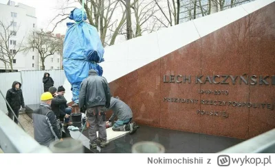 Nokimochishii - Po prawie roku od wybudowania ścianki przywieźli Lecha na pomnik ( ͡°...