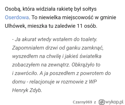 Czarny069 - @RozowaLandrynka88 proszę bardzo relacja świadka. Ja tam mu wierzę